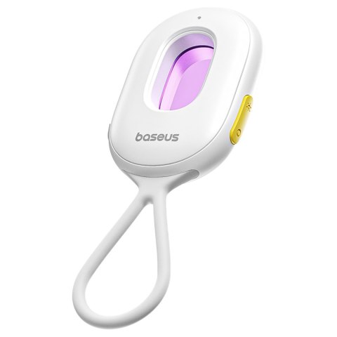 Wykrywacz ukrytych kamer z alarmem mini latarką kablem USB-A - USB-C - biały BASEUS