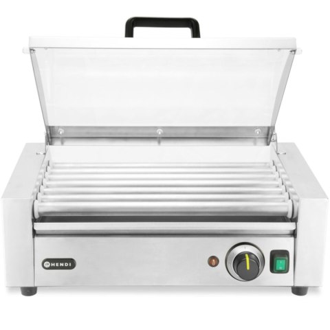 Podgrzewacz rolkowy do parówek hot-dogów z pokrywą 7 rolek 45 cm 620 W