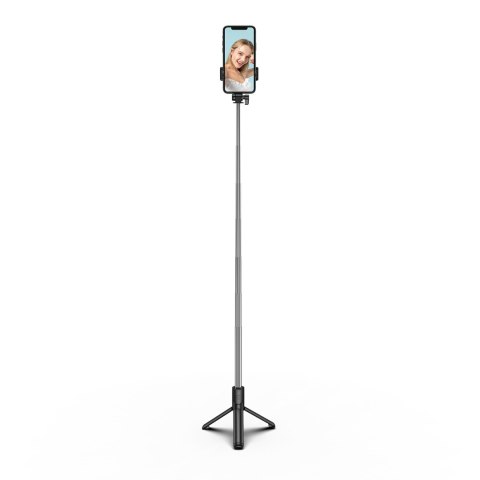 Selfie stick kij tripod do zdjęć teleskopowy z uchwytem na telefon 1m