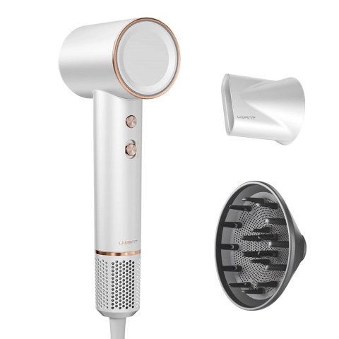 Suszarka do włosów z jonizacją dyfuzorem H100 1500W - biała UWANT