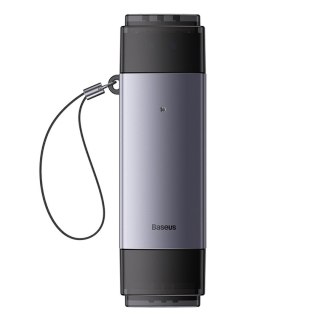 Czytnik kart pamięci SD TF USB-A USB-C - szary BASEUS