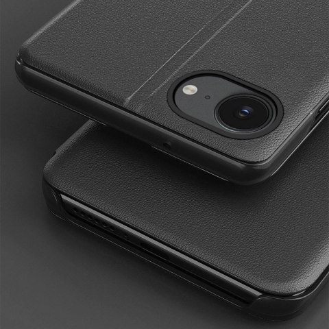 Etui futerał z klapką podstawką na iPhone 16e Eco Leather View Case - czarny