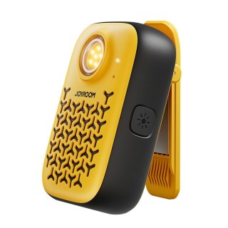 Głośnik przenośny z latarką magnesem klipsem Bluetooth IP67 - żółty JOYROOM