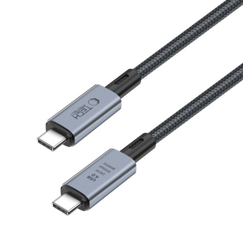 Kabel przewód USB-C PD 240W 8K 40Gbps 2m - szary Tech-Protect