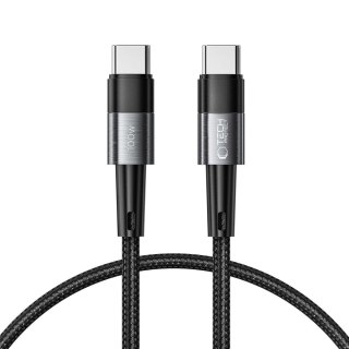 Kabel przewód USB-C UltraBoost PD 100W 5A 0.25m - szary Tech-Protect