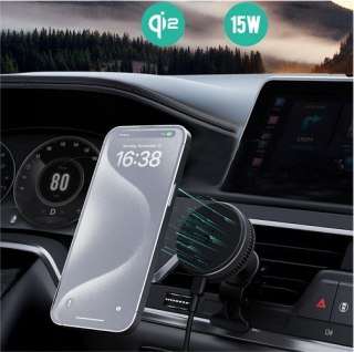 HD-MC13A Qi2 15W 3A chłodząca ładowarka bezprzewodowa samochodowa AUKEY