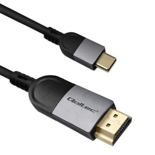 Kabel Adapter USB-C na HDMI high speed 4K | 60Hz | 32AWG | 2m Qoltec
