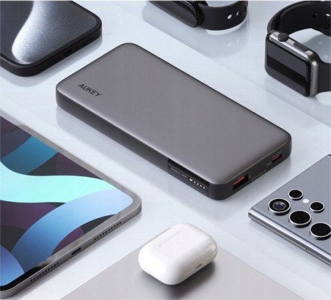 PB-Y41 Power Bank 10000mAh 30W 2xUSB PD 3.0 QC 3.0 LED AUKEY