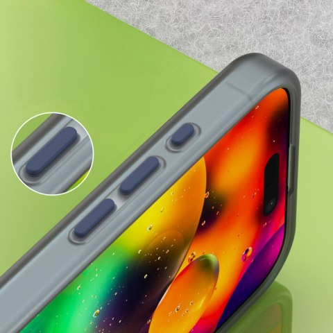 Etui case na iPhone 17 Magnetic Abrasive MagSafe - matowe niebieskie HURTEL