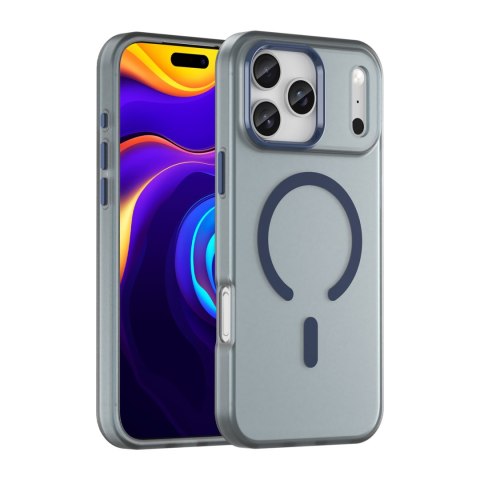 Etui case na iPhone 17 Pro Max Magnetic Abrasive MagSafe - matowe niebieskie