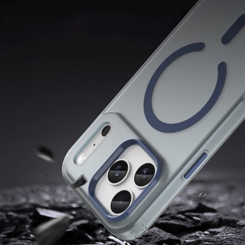 Etui case na iPhone 17 Pro Max Magnetic Abrasive MagSafe - matowe niebieskie