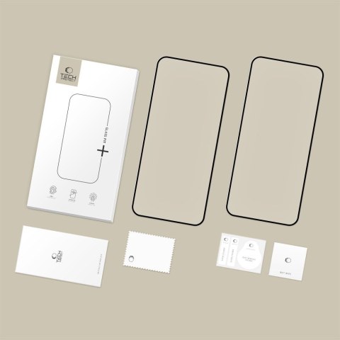 Szkło hartowane na Xiaomi 15T / 15T Pro Glass Fit+ czarne - 2 szt. Tech-Protect
