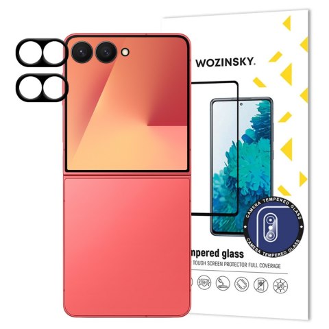 Szkło na aparat do Samsung Galaxy Z Flip 7 Full Camera Glass czarne - 2 szt.