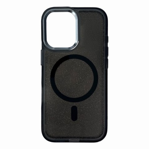Etui brokatowe na iPhone 17 MagSafe Glitter Case - czarne