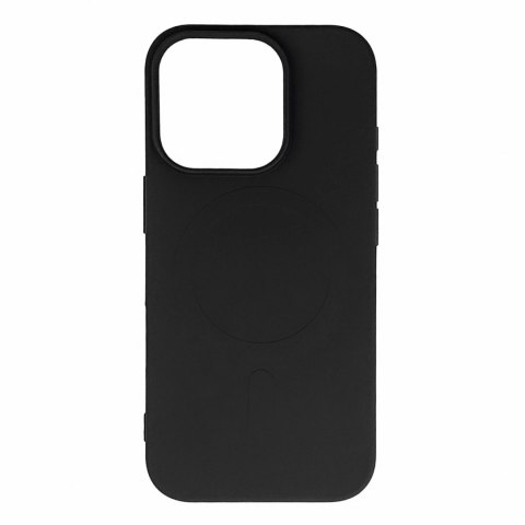 Etui plecki silikonowe na iPhone 17 Pro MagSafe Liquid Silicone Case - czarne HURTEL