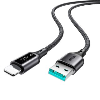 Kabel przewód USB-A - iPhone Lightning S-A60 StarTalk 3A 1.2m - czarny JOYROOM
