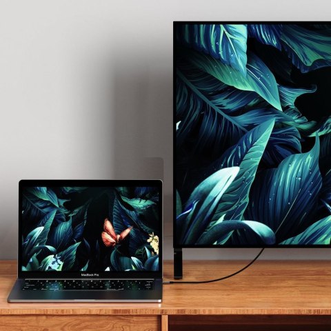 Kabel przewód USB-C - DisplayPort UltraBoost 1.4 8K 60Hz 180cm - czarny Tech-Protect