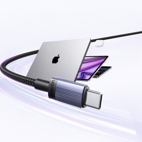 Kabel przewód USB-C PD 100W 5A 1m - czarny UGREEN