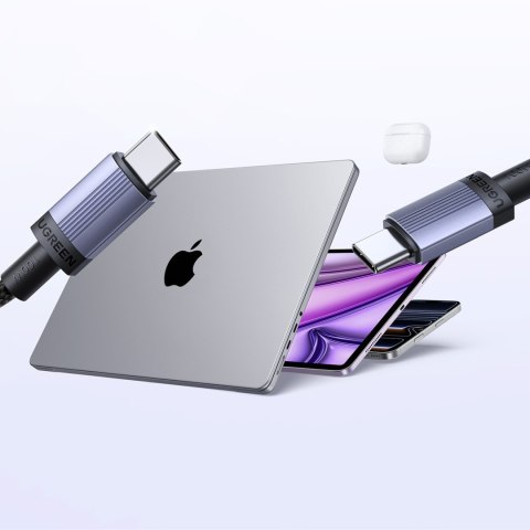 Kabel przewód USB-C PD 100W 5A 1m - czarny UGREEN
