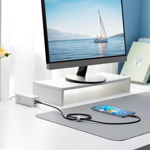 Kabel przewód USB-C Pudding Series 100W 1.2m - czarny BASEUS