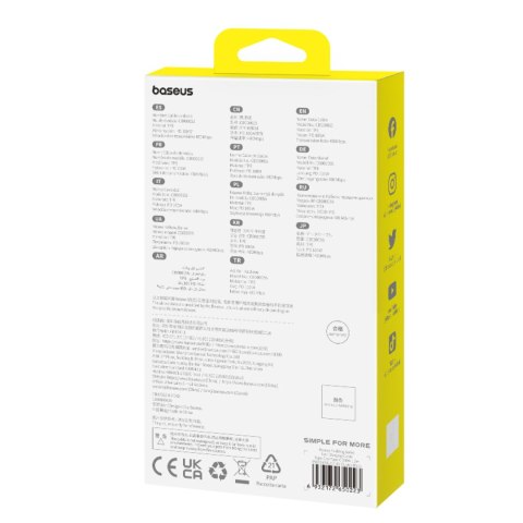 Kabel przewód USB-C Pudding Series 100W 1.2m - czarny BASEUS