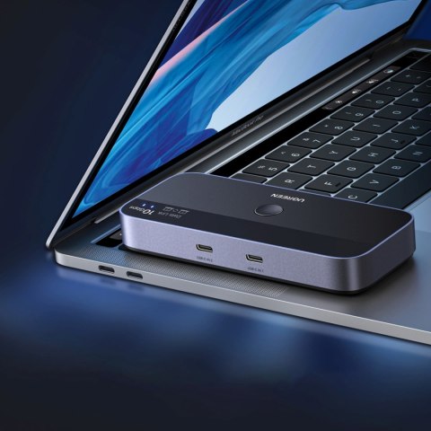 Przełącznik switch USB-C USB-A 10Gb/s - szary UGREEN