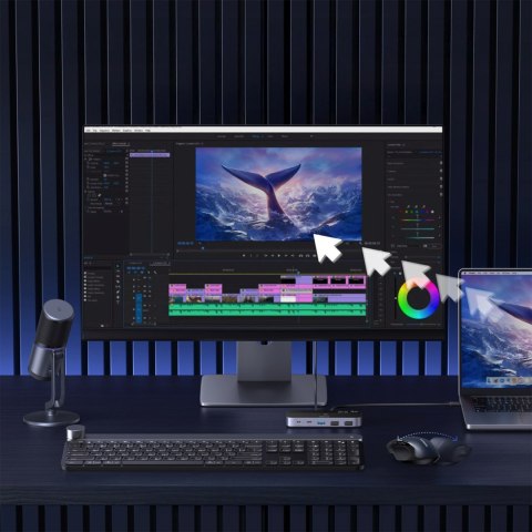 Przełącznik switch USB-C USB-A 10Gb/s - szary UGREEN
