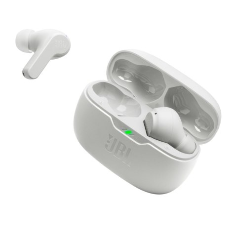 Słuchawki bezprzewodowe dokanałowe JBL Wave Beam Bluetooth 5.2 IP54 IPX2 - białe JBL