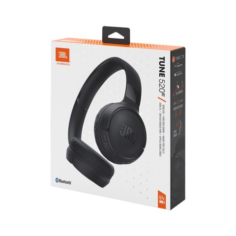 Słuchawki bezprzewodowe nauszne JBL Tune 520BT Bluetooth - czarne JBL