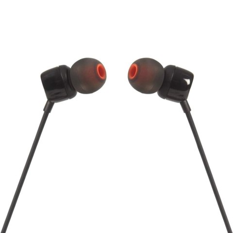 Słuchawki przewodowe douszne z pilotem JBL Tune 110 mini jack 3.5mm - czarne JBL