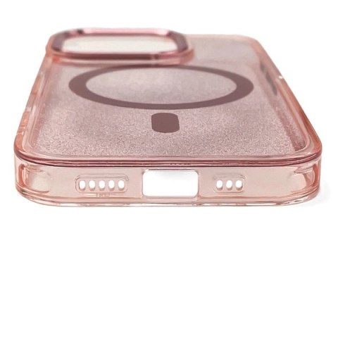 Etui brokatowe case na Samsung Galaxy A36 5G Glitter Case MagSafe - różowe HURTEL
