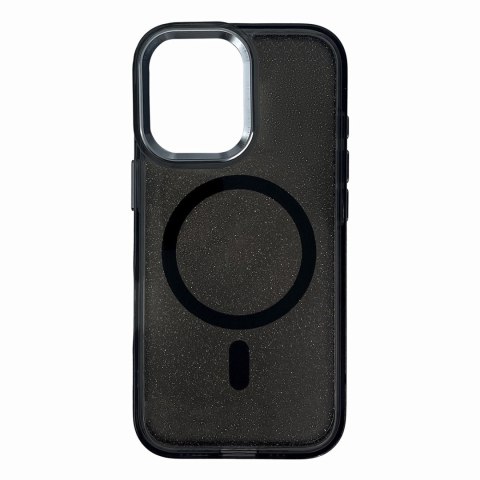 Etui brokatowe plecki na Samsung Galaxy A16 5G Glitter Case MagSafe - czarne HURTEL