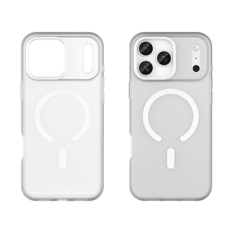 Etui case na iPhone 17 Pro Max Magnetic Abrasive MagSafe - matowe białe HURTEL