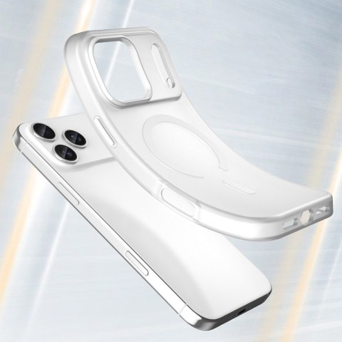 Etui case na iPhone 17 Pro Max Magnetic Abrasive MagSafe - matowe białe HURTEL