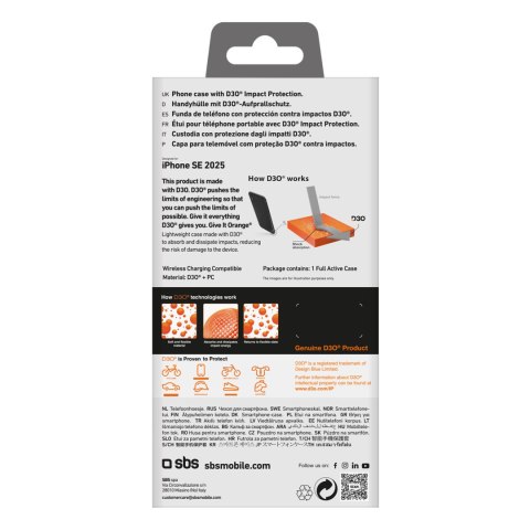 Etui ochronne case do iPhone 16e Full Active D3O - czarne SBS