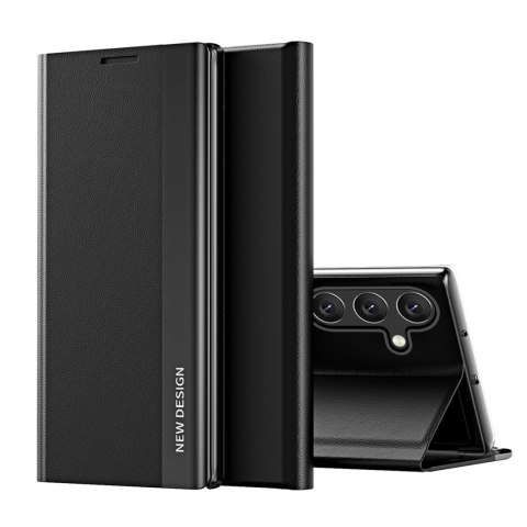 Etui z klapką i podstawką do Samsung Galaxy S25 Sleep Case Pro - czarne HURTEL