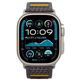 Pasek materiałowy na zegarek Apple Watch 44 / 45 / 46 / 49 mm Athlex Air - szary SPIGEN