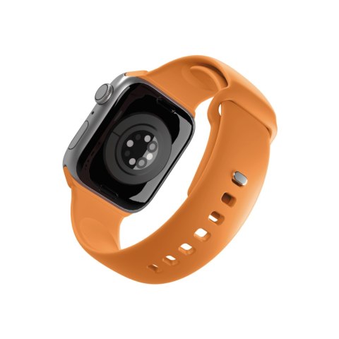 Pasek silikonowy na Apple Watch 44/45/46/49mm Icon - pomarańczowy PURO