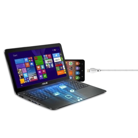 Przewód kabel USB-A - iPhone Lightning 2.4A 1m - biały DUDAO