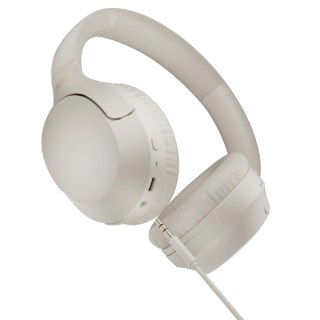Słuchawki bezprzewodowe nauszne H2 Pro ENC Bluetooth - białe QCY