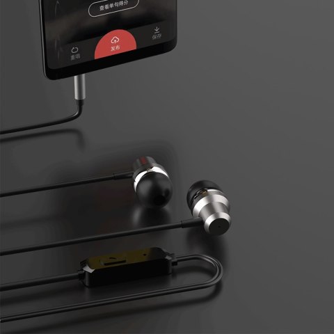 Słuchawki przewodowe dokanałowe X10PRO mini jack 3.5mm - czarne DUDAO