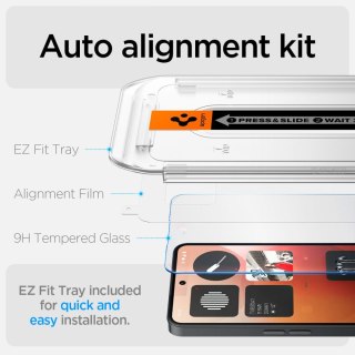 Szkło hartowane na Nothing Phone 3A / 3A Pro Glas.tR EZ Fit - przezroczyste SPIGEN