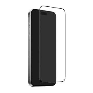 Szkło hartowane na iPhone 17 z aplikatorem i czarną ramką Puro Frame PURO