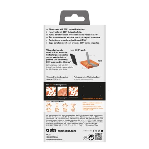Etui case pokrowiec do iPhone 16 Pro Full Active D3O - czarne SBS