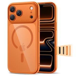 Etui pokrowiec case na iPhone 17 Pro Max Magpeak Magsafe CC - przezroczysto-pomarańczowe Tech-Protect