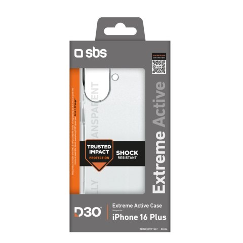 Etui pokrowiec do iPhone 16 Plus Extreme Active D3O - przezroczyste SBS