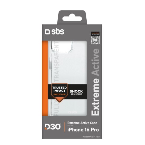 Etui pokrowiec do iPhone 16 Pro Extreme Active D3O - przezroczyste SBS