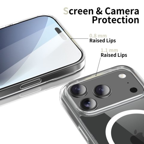 Etui pokrowiec na iPhone 17 Pro FlexAir Hybrid MagSafe - przezroczyste Tech-Protect
