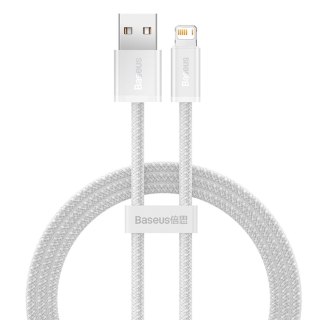 Kabel przewód USB-A - iPhone Lightning Dynamic Series 2.4A 1m - biały BASEUS