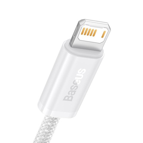 Kabel przewód USB-A - iPhone Lightning Dynamic Series 2.4A 1m - biały BASEUS